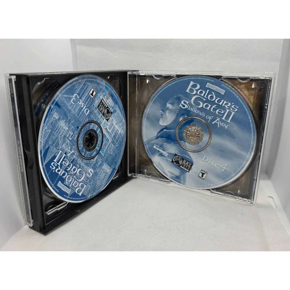 Baldur’s Gate II: Shadows of Amn + Throne of Bhaal PC CD-ROM Lot BioWare